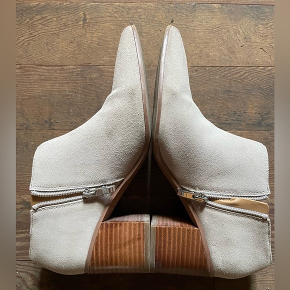 Franco Sarto Women's Takoma Ankle Boot - Light Grey - Picture 3 of 7